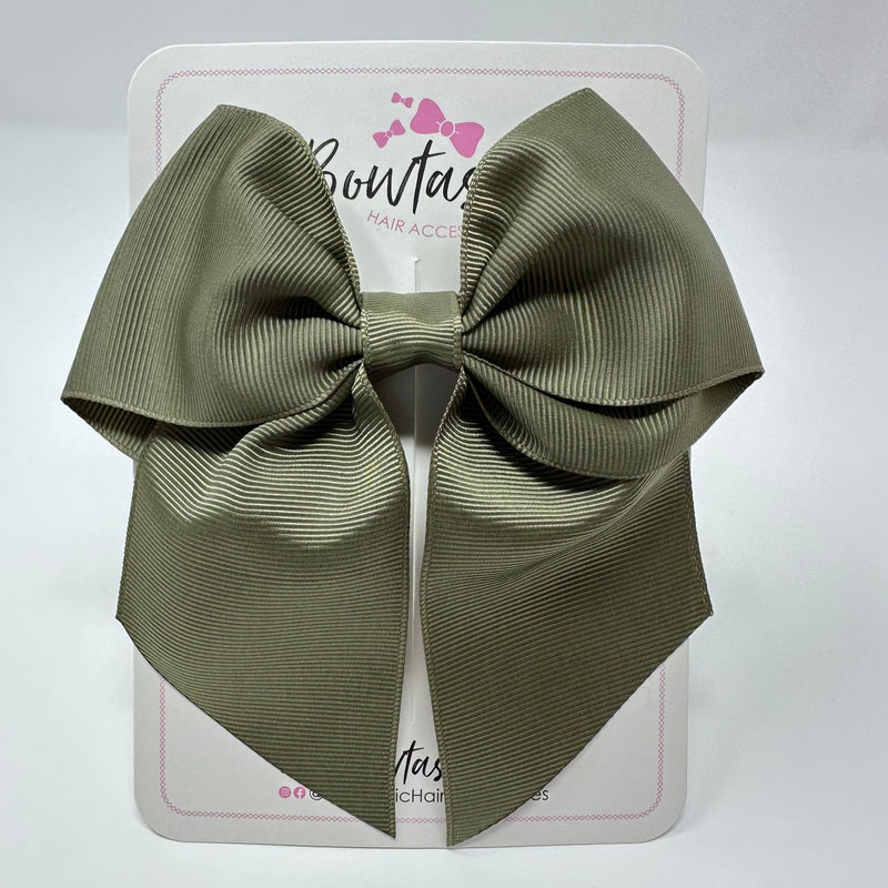 5 Inch Cheer Bow - Deep Sage