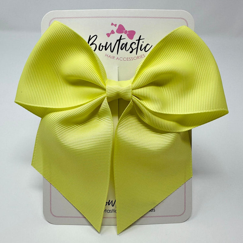 5 Inch Cheer Bow - Baby Maize