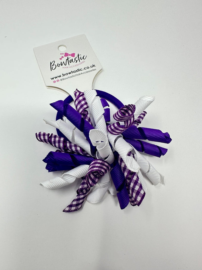 3.5 Inch Corker Bobble - Purple Gingham