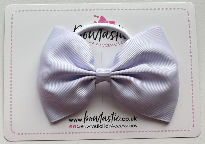 4.5 Inch Tuxedo Bow Bobble - Lilac Mist