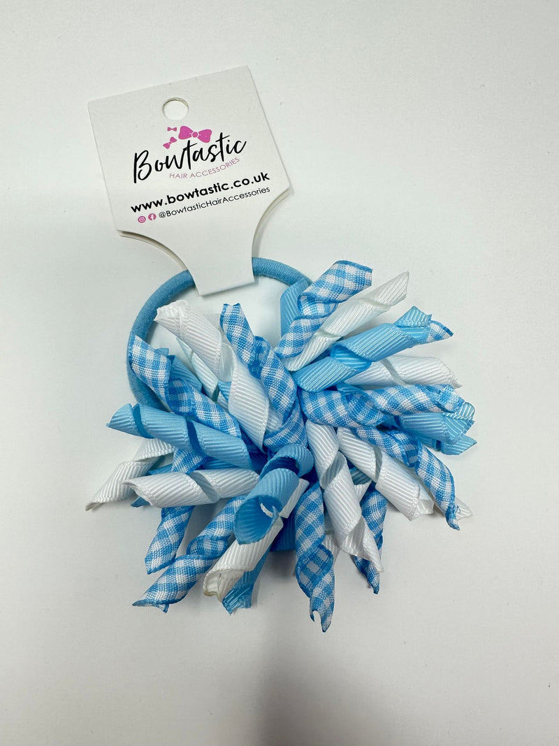 3.5 Inch Corker Bobble - Blue Gingham