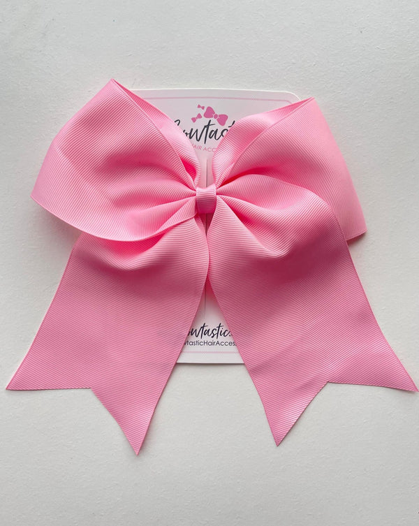7 Inch Cheer Bow - Rose Pink