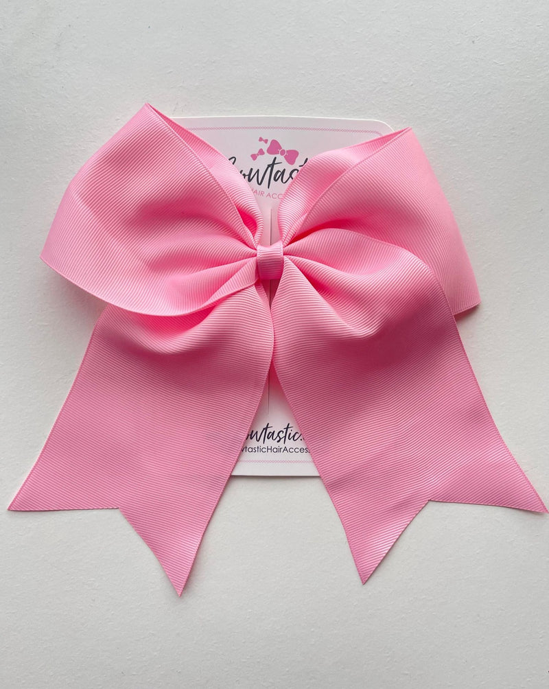 7 Inch Cheer Bow - Rose Pink