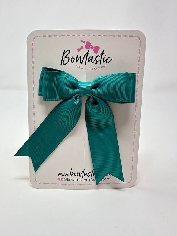 3.5 Inch Tail Bow - Jade Green
