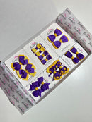 School Bundle - Purple & Yellow Gold - 14 Pack - Backing Cards Not Included
