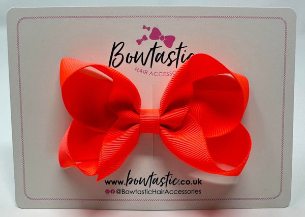 3.5 Inch Bow - Neon Orange