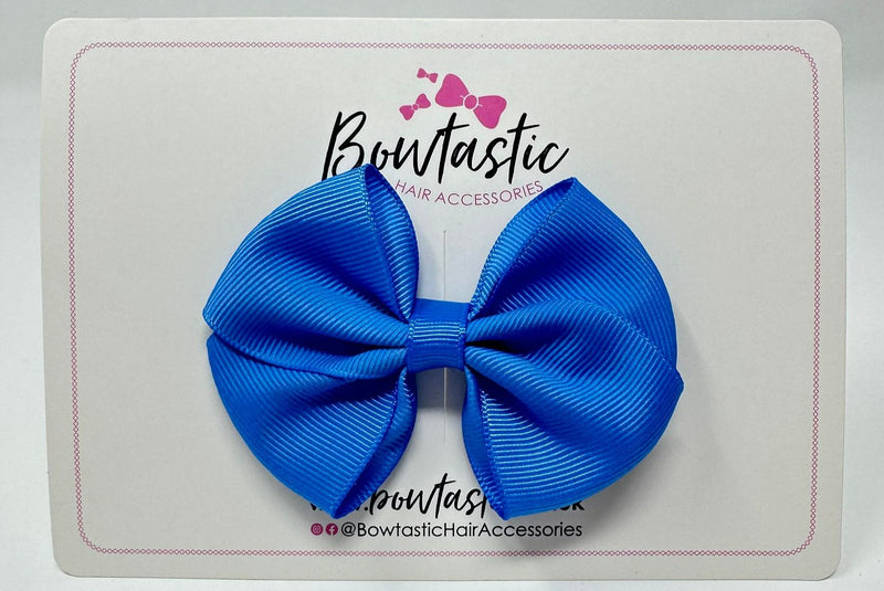 3 Inch Flat Bow - Capri Blue