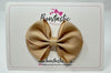 3 Inch Flat Bow - Latte