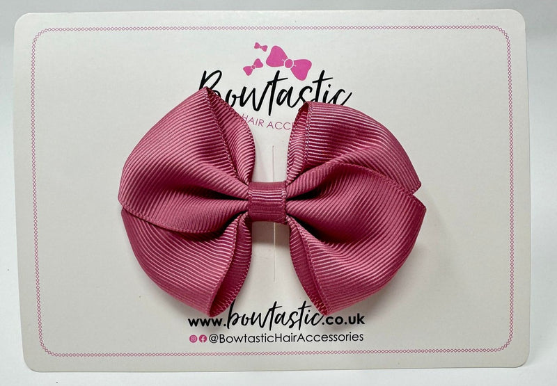 3 Inch Flat Bow - Rosy Mauve