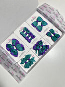School Bundle - Jade Green & Purple - 14 Pack - Backing Cards Not Included
