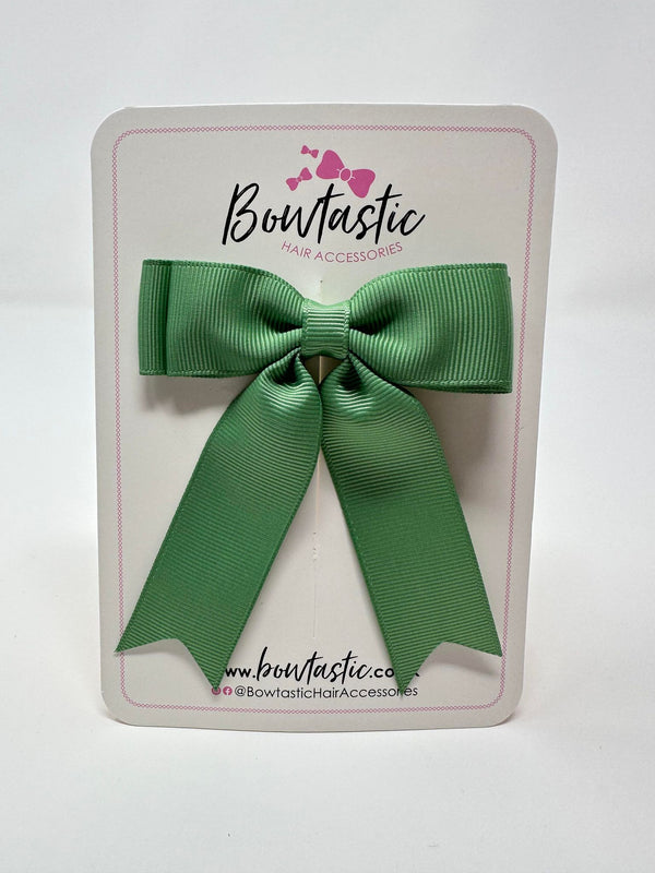 3.5 Inch Tail Bow - Sage Green