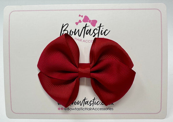 3 Inch Flat Bow - Scarlet Red