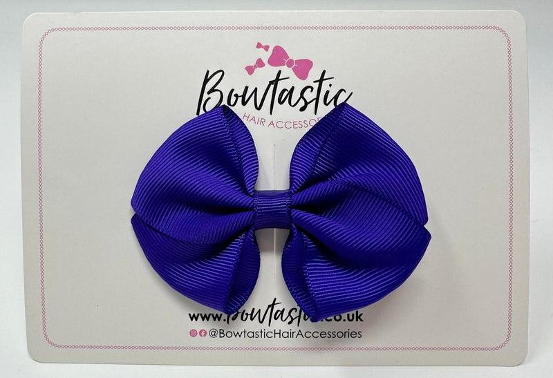 3 Inch Flat Bow - Regal Purple