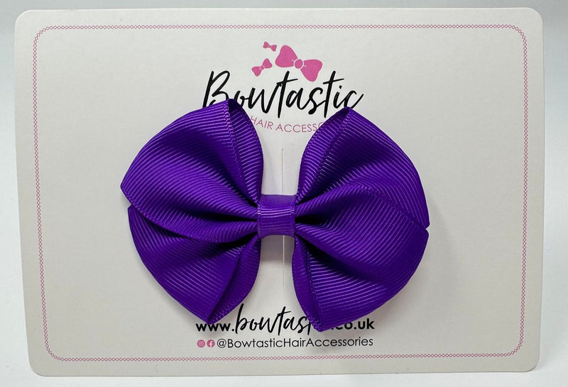 3 Inch Flat Bow - Purple