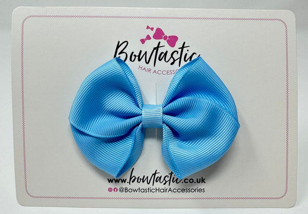 3 Inch Flat Bow - Blue Topaz