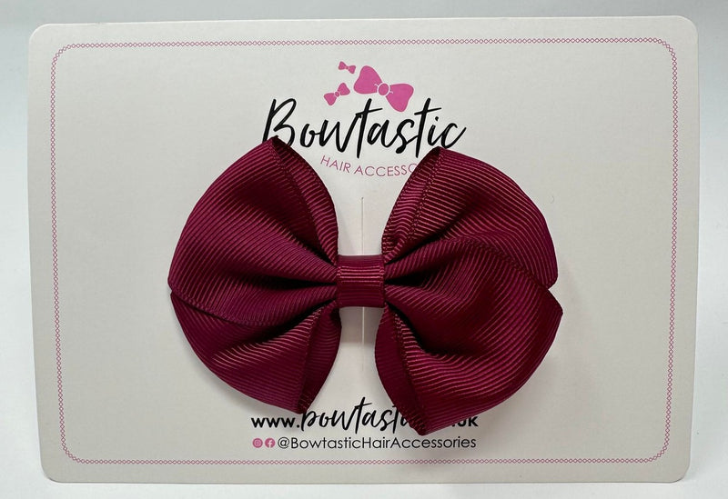 3 Inch Flat Bow - Wine