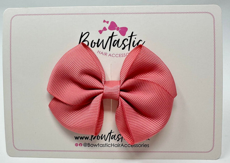 3 Inch Flat Bow - Dusty Rose