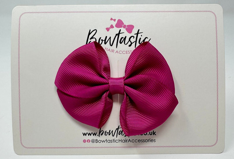 3 Inch Flat Bow - Raspberry Rose