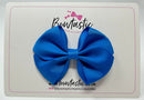 3 Inch Flat Bow - Aegean Blue