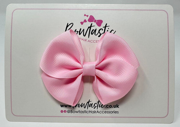 3 Inch Flat Bow - Pearl Pink