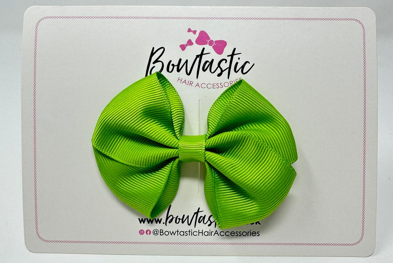 3 Inch Flat Bow - Apple Green