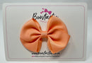 3 Inch Flat Bow - Peach