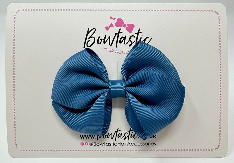 3 Inch Flat Bow - Light Navy