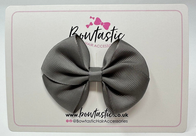 3 Inch Flat Bow - Metal Grey