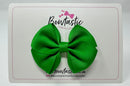 3 Inch Flat Bow - Emerald Green