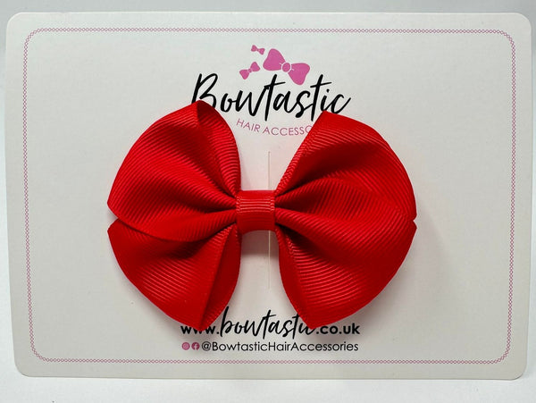 3 Inch Flat Bow - Hot Red