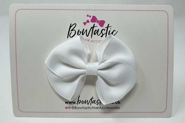 3 Inch Flat Bow - White