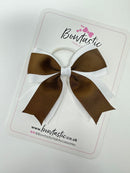 3.5 Inch Tail Bow Thin Elastic - Turftan & White