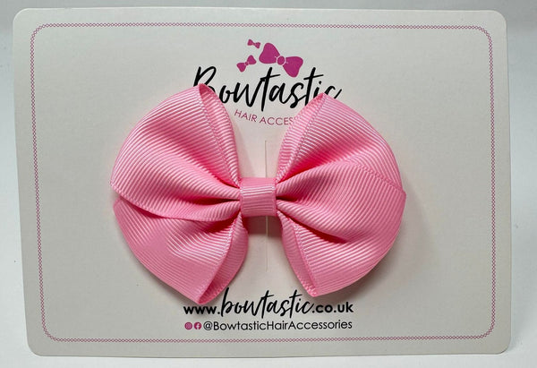 3 Inch Flat Bow - Rose Pink