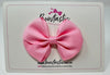 3 Inch Flat Bow - Rose Pink