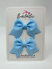2.5 Inch Tail Bows - Blue Topaz - 2 Pack