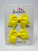 2.5 Inch Tail Bows - Lemon - 2 Pack