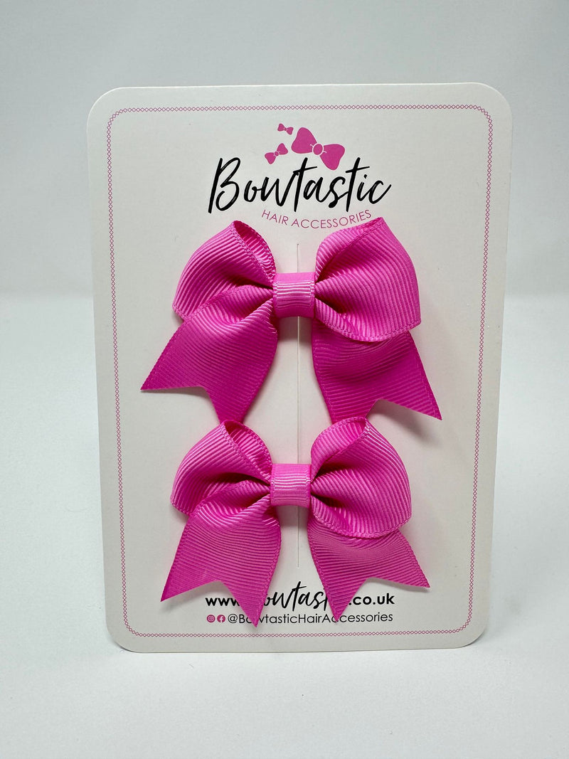 2.5 Inch Tail Bows - Rose Bloom - 2 Pack