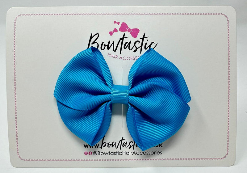 3 Inch Flat Bow - Porcelain Blue