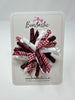 3.5 Inch Corker Bow - Burgundy & White Gingham