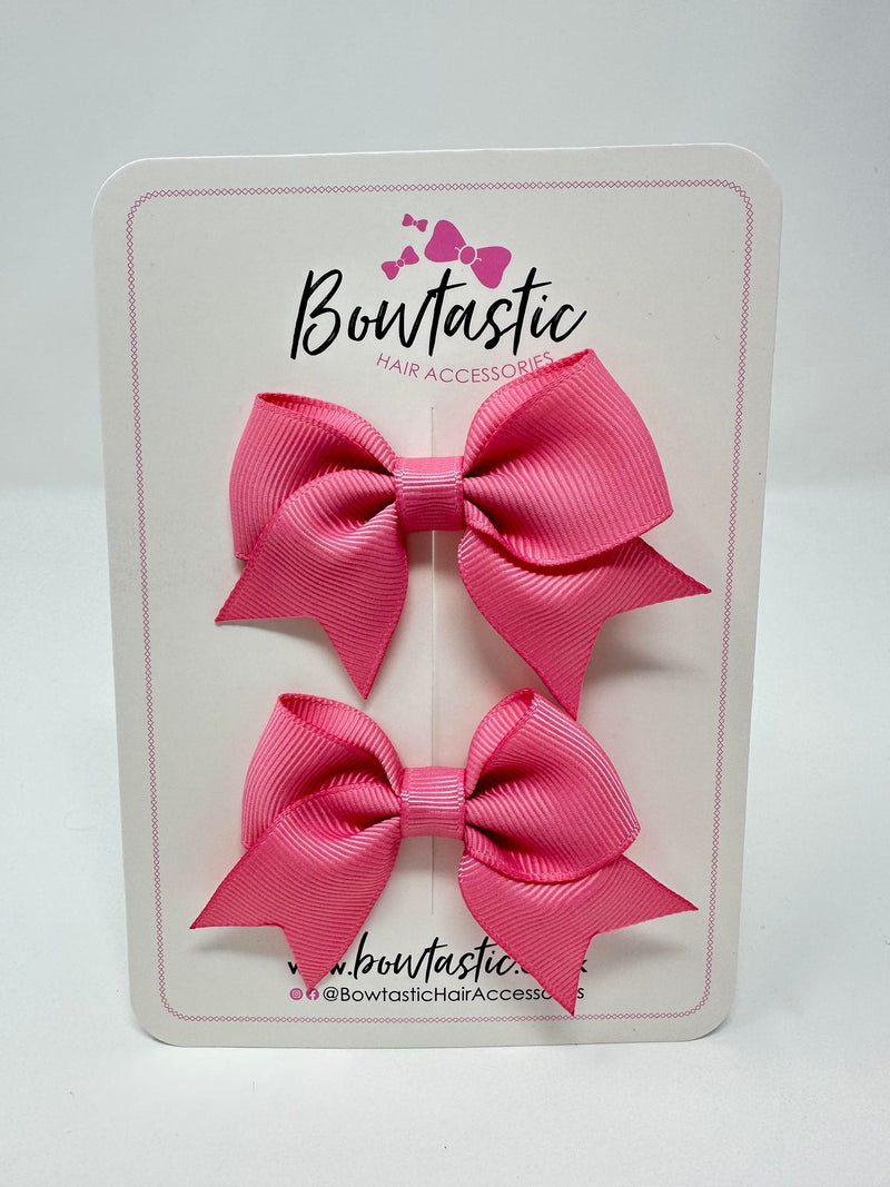 2.5 Inch Tail Bows - Fantasy Rose - 2 Pack