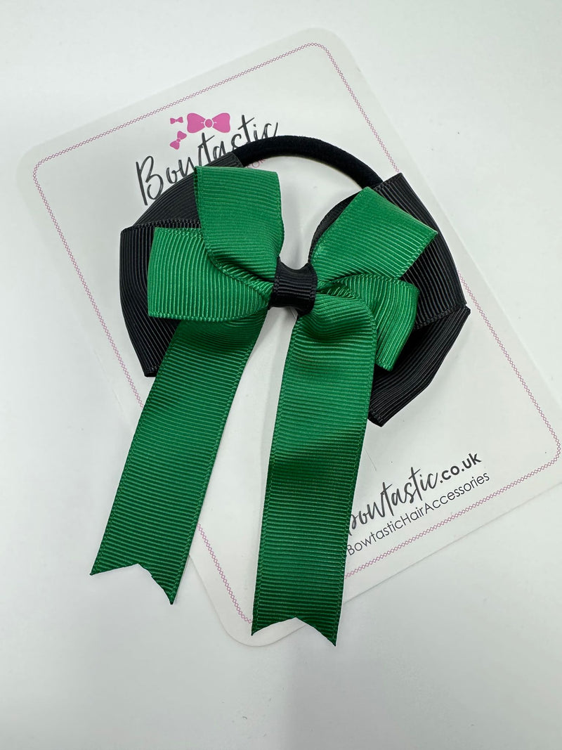 3.5 Inch Tail Bobble - Forest Green & Black