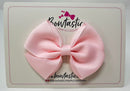 3.5 Inch Flat Bow - Powder Pink