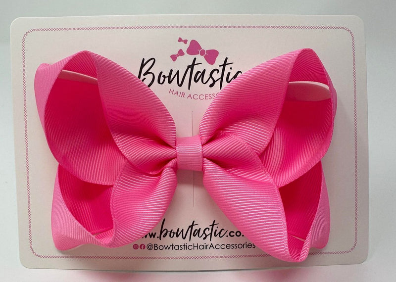 4.5 Inch Bow - Geranium Pink