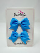 2.5 Inch Tail Bows - Blue Mist - 2 Pack