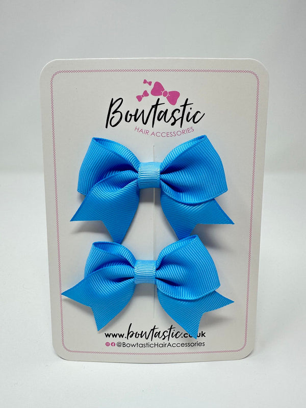 2.5 Inch Tail Bows - Blue Mist - 2 Pack