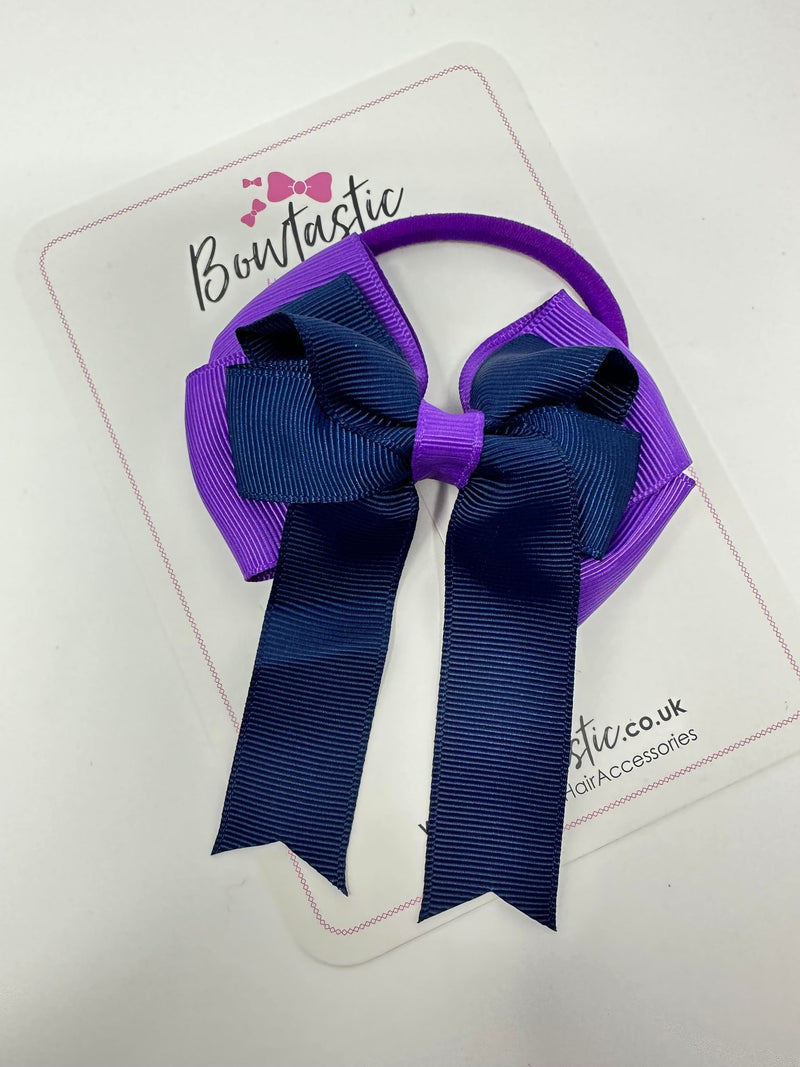 3.5 Inch Tail Bobble - Purple & Navy