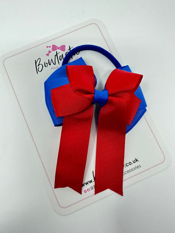 3.5 Inch Tail Bobble - Red & Royal Blue