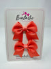 2.5 Inch Tail Bows - Light Coral - 2 Pack