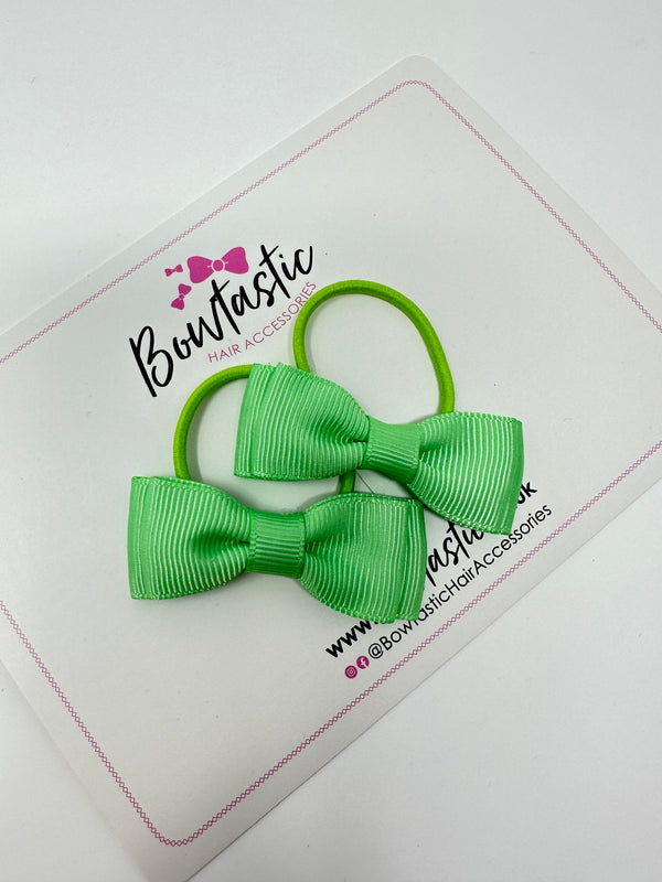 1.75 Inch Bow Thin Elastic - Mint Green - 2 Pack