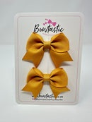 2.5 Inch Tail Bows - Old Gold - 2 Pack